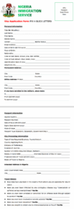 Nigeria Visa Form PDF Download And Apply For Nigeria Visa