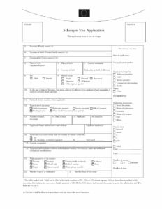 Schengen Visa Application Form Fill Out Sign Online And Download PDF
