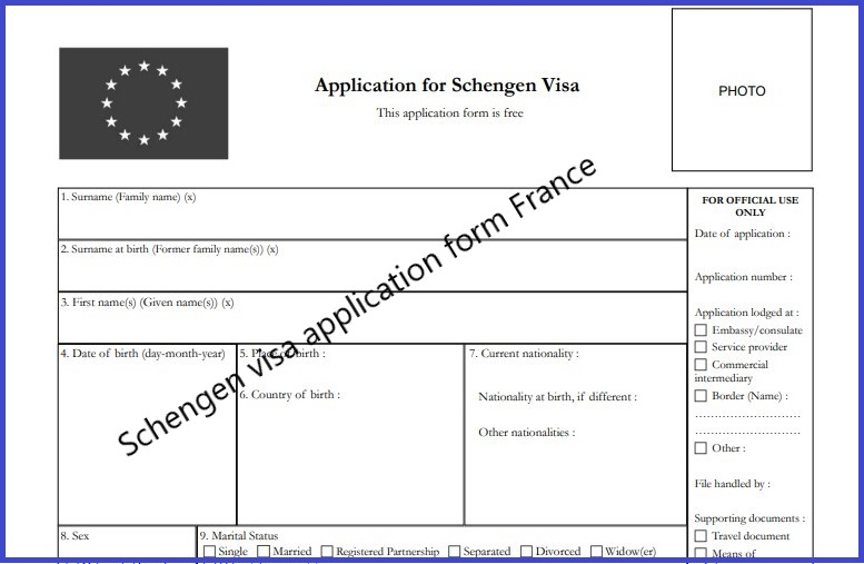Schengen Visa Requirements For French Embassy