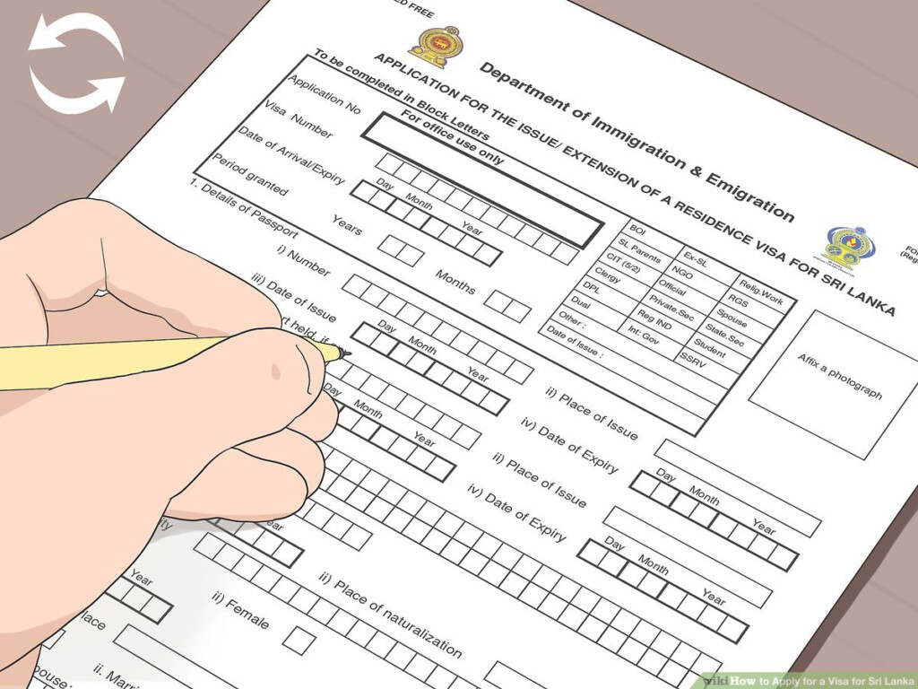 Sri Lanka Tourist Visa Extension Fees Infoupdate