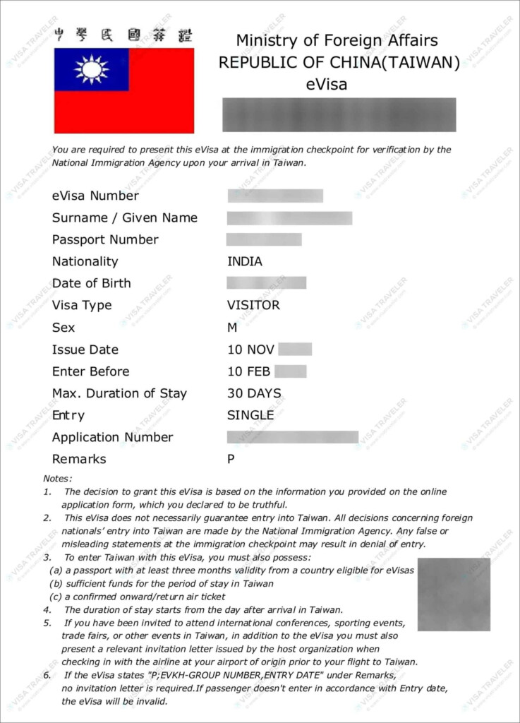 Taiwan EVisa Requirements Eligibility And Application Process Visa 