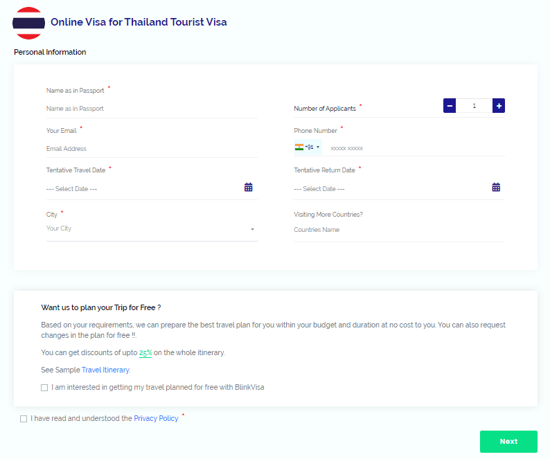 Thailand Visa Application Form Two step Thai Visa Application Process