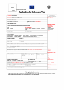 Top 11 Italian Visa Application Form Templates Free To Download In PDF