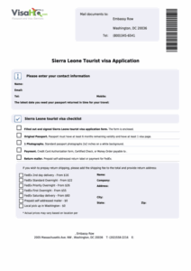 Top 9 Sierra Leone Visa Application Form Templates Free To Download In