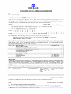 Uco Bank Form Download Fill Online Printable Fillable Blank
